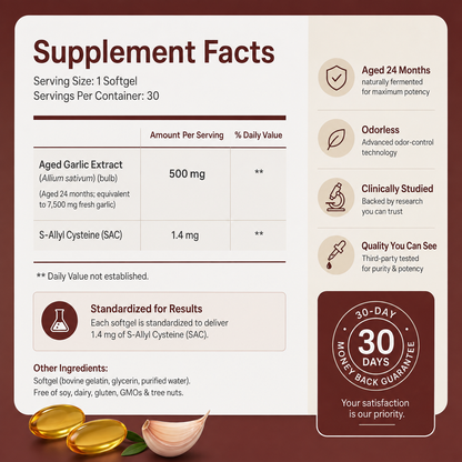 Aged Garlic Extract - Lower Blood Pressure Naturally