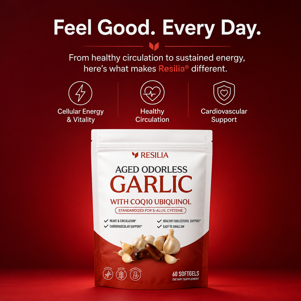Resilia® Aged Odorless Garlic